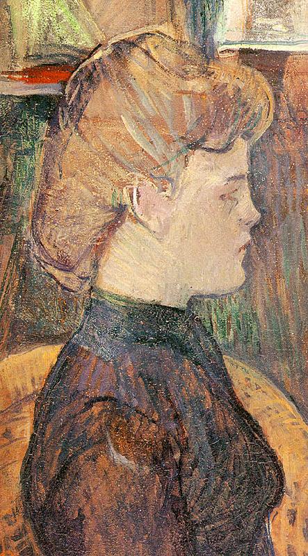  Henri  Toulouse-Lautrec The Painter's Model : Helene Vary in the Studio